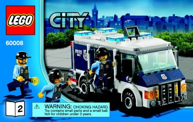 Istruzioni per la Costruzione - LEGO - City - 60008 - Rapina al museo: Page 1