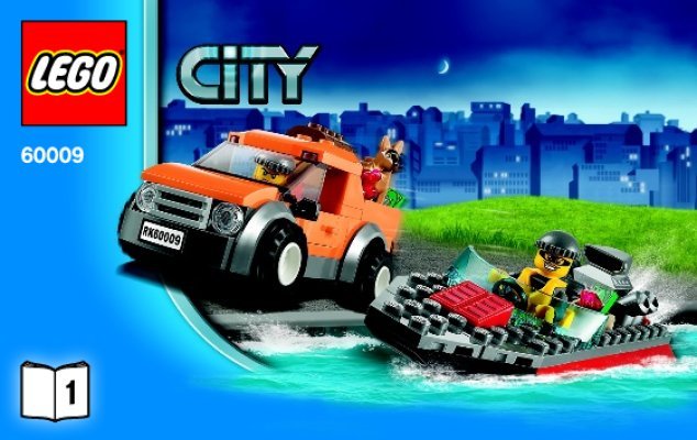 Istruzioni per la Costruzione - LEGO - City - 60009 - Arresto in elicottero: Page 1