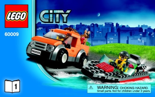 Istruzioni per la Costruzione - LEGO - City - 60009 - Arresto in elicottero: Page 1