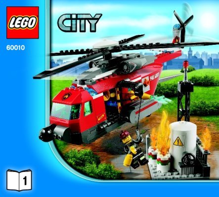 Istruzioni per la Costruzione - LEGO - 60010 - Fire Helicopter: Page 1