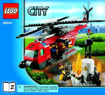 Istruzioni per la Costruzione - LEGO - 60010 - Fire Helicopter: Page 1