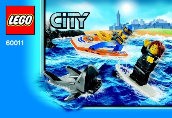 Istruzioni per la Costruzione - LEGO - City - 60011 - Salvataggio del surfista: Page 1