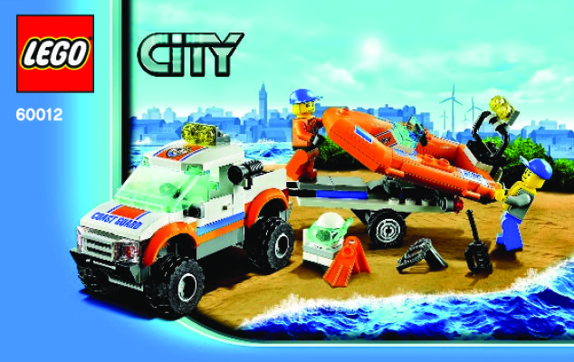 Istruzioni per la Costruzione - LEGO - City - 60012 - Fuoristrada e gommone di salvataggio: Page 1