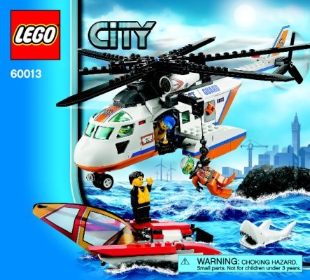 Istruzioni per la Costruzione - LEGO - 60013 - Coast Guard Helicopter: Page 1