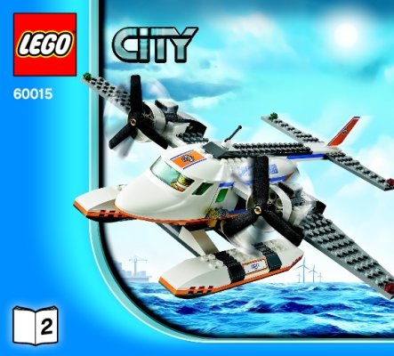 Istruzioni per la Costruzione - LEGO - City - 60015 - Aereo della Guardia Costiera: Page 1