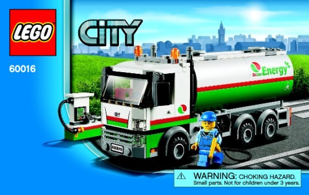 Istruzioni per la Costruzione - LEGO - 60016 - Tanker Truck: Page 1