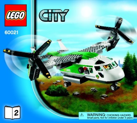 Istruzioni per la Costruzione - LEGO - 60021 - Cargo Heliplane: Page 1