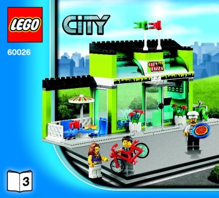 Istruzioni per la Costruzione - LEGO - City - 60026 - Piazza della città: Page 1