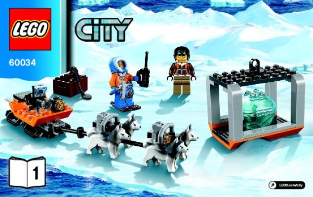 Istruzioni per la Costruzione - LEGO - City - 60034 - Eli-gru artica: Page 1