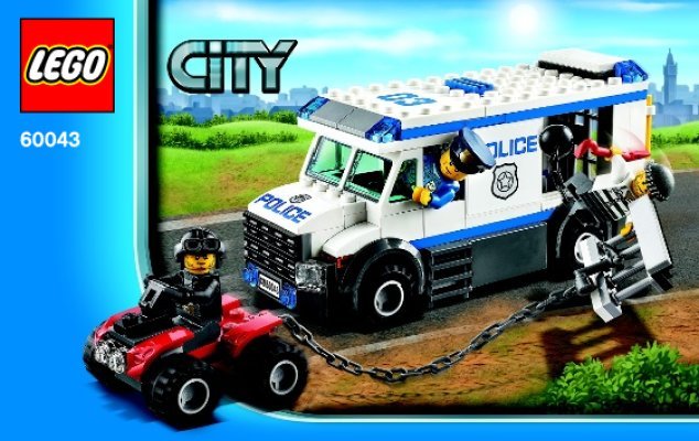 Istruzioni per la Costruzione - LEGO - City - 60043 - Cellulare della Polizia: Page 1