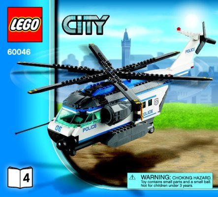 Istruzioni per la Costruzione - LEGO - City - 60046 - Elicottero di sorveglianza: Page 1