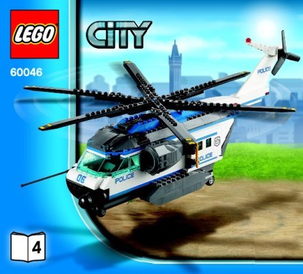 Istruzioni per la Costruzione - LEGO - City - 60046 - Elicottero di sorveglianza: Page 1