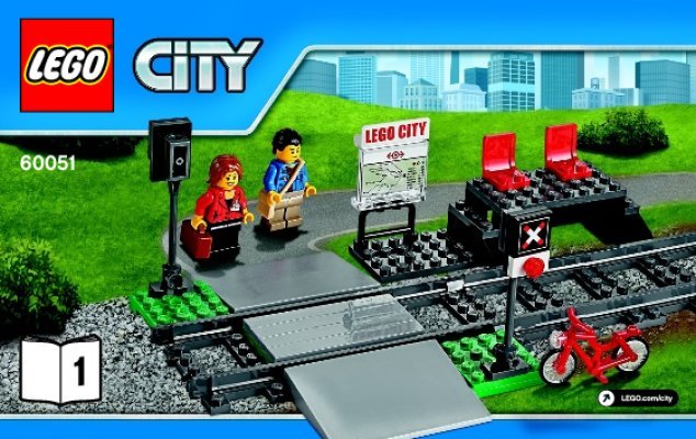 Istruzioni per la Costruzione - LEGO - City - 60051 - Treno passeggeri alta velocità: Page 1