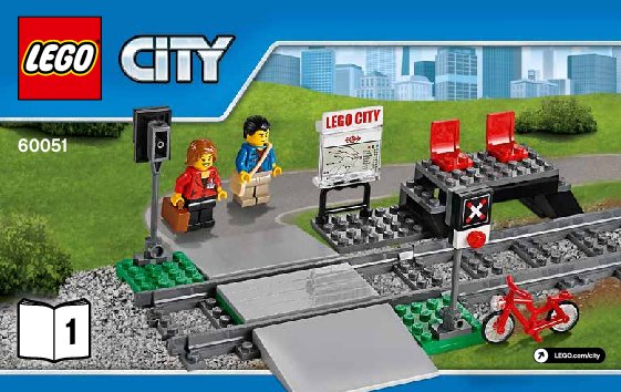 Istruzioni per la Costruzione - LEGO - City - 60051 - Treno passeggeri alta velocità: Page 1