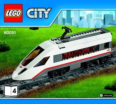 Istruzioni per la Costruzione - LEGO - City - 60051 - Treno passeggeri alta velocità: Page 1