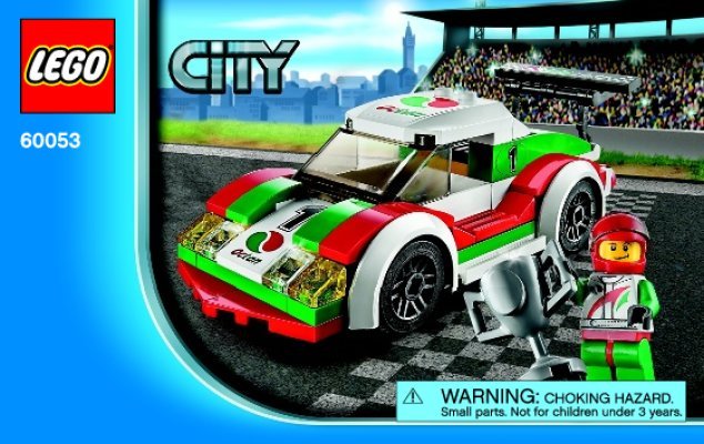 Istruzioni per la Costruzione - LEGO - City - 60053 - Auto da corsa: Page 1