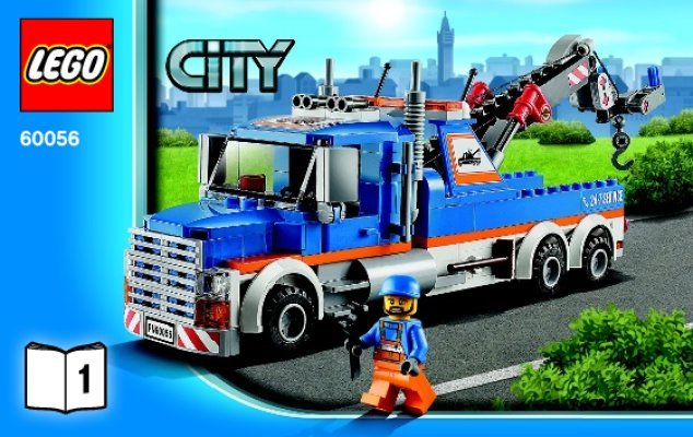 Istruzioni per la Costruzione - LEGO - City - 60056 - Autogrù: Page 1