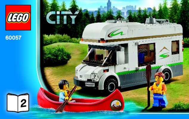 Istruzioni per la Costruzione - LEGO - City - 60057 - Camper: Page 1