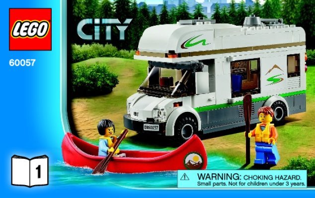 Istruzioni per la Costruzione - LEGO - City - 60057 - Camper: Page 1