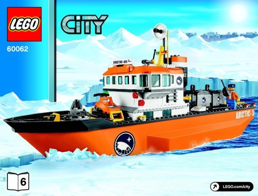 Istruzioni per la Costruzione - LEGO - City - 60062 - Rompighiaccio: Page 1