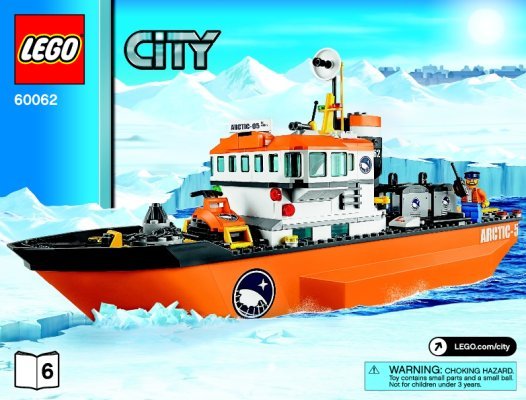 Istruzioni per la Costruzione - LEGO - City - 60062 - Rompighiaccio: Page 1