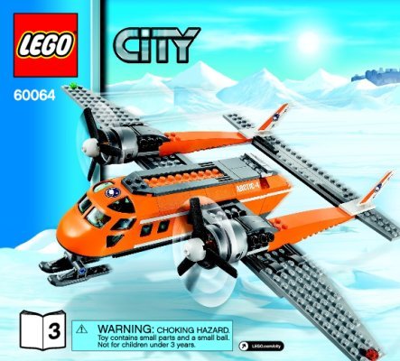 Istruzioni per la Costruzione - LEGO - City - 60064 - Aereo merci artico: Page 1