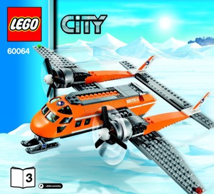 Istruzioni per la Costruzione - LEGO - City - 60064 - Aereo merci artico: Page 1