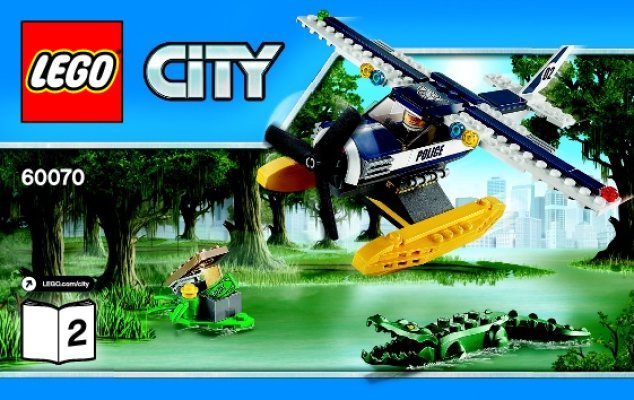 Istruzioni per la Costruzione - LEGO - City - 60070 - Inseguimento sull'idrovolante: Page 1