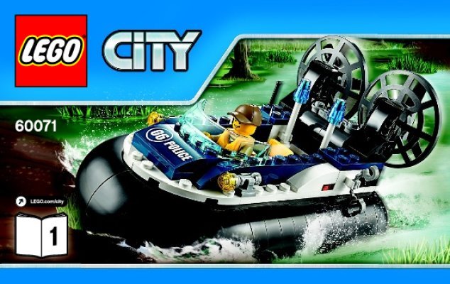 Istruzioni per la Costruzione - LEGO - City - 60071 - Arresto con l'hovercraft: Page 1