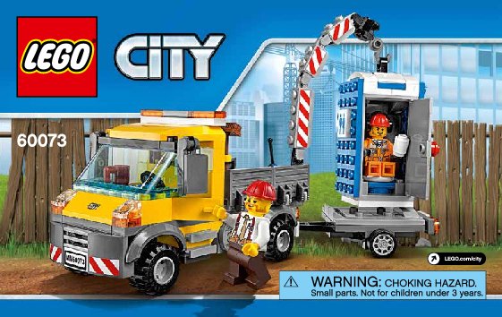 Istruzioni per la Costruzione - LEGO - City - 60073 - Camioncino da Demolizione: Page 1