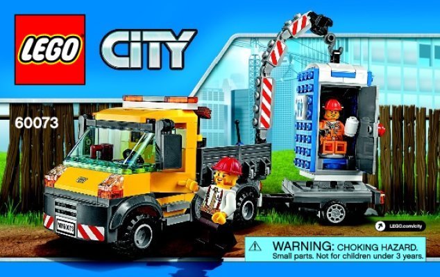 Istruzioni per la Costruzione - LEGO - City - 60073 - Camioncino da Demolizione: Page 1