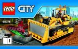 Istruzioni per la Costruzione - LEGO - City - 60074 - Bulldozer: Page 1