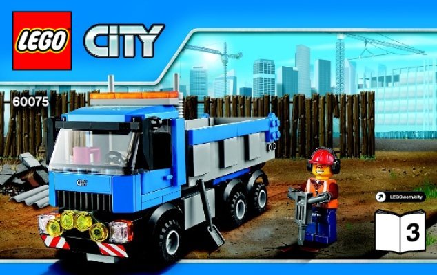 Istruzioni per la Costruzione - LEGO - City - 60075 - Scavatore e camion: Page 1