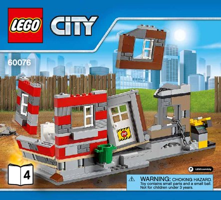 Istruzioni per la Costruzione - LEGO - City - 60076 - Cantiere da demolizione: Page 1