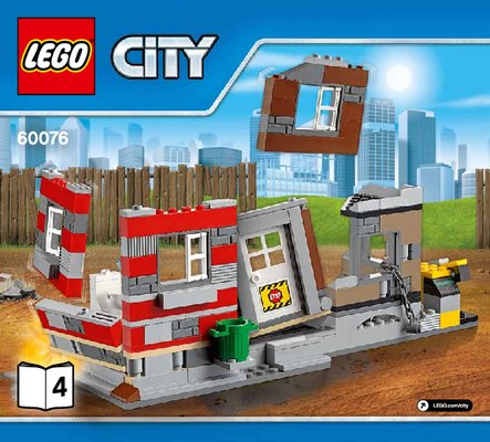 Istruzioni per la Costruzione - LEGO - City - 60076 - Cantiere da demolizione: Page 1