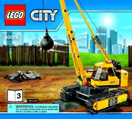 Istruzioni per la Costruzione - LEGO - City - 60076 - Cantiere da demolizione: Page 1