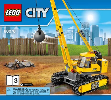 Istruzioni per la Costruzione - LEGO - City - 60076 - Cantiere da demolizione: Page 1