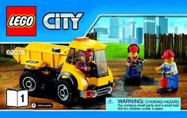 Istruzioni per la Costruzione - LEGO - City - 60076 - Cantiere da demolizione: Page 1