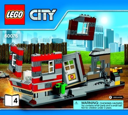 Istruzioni per la Costruzione - LEGO - City - 60076 - Cantiere da demolizione: Page 1