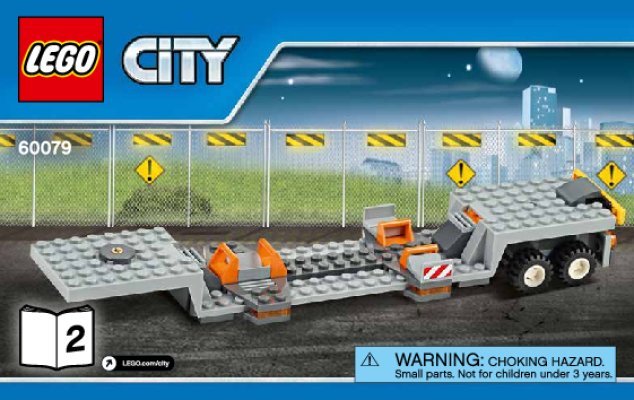 Istruzioni per la Costruzione - LEGO - City - 60079 - Trasportatore di jet: Page 1