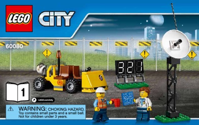 Istruzioni per la Costruzione - LEGO - City - 60080 - Base di lancio: Page 1