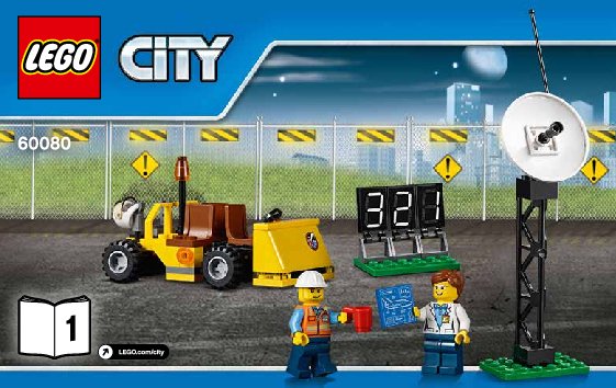 Istruzioni per la Costruzione - LEGO - City - 60080 - Base di lancio: Page 1