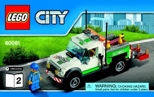 Istruzioni per la Costruzione - LEGO - City - 60081 - Pickup carro attrezzi: Page 1