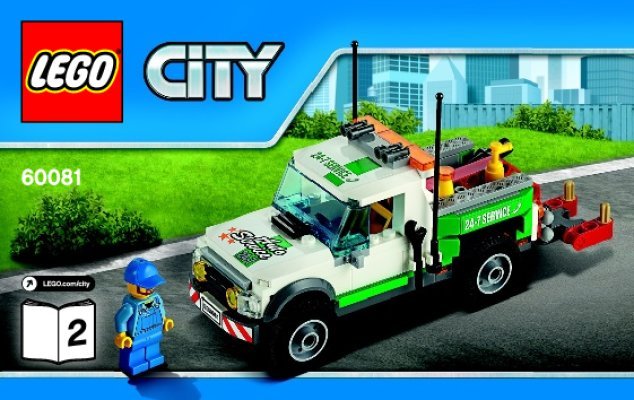 Istruzioni per la Costruzione - LEGO - City - 60081 - Pickup carro attrezzi: Page 1