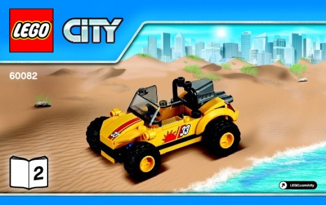 Istruzioni per la Costruzione - LEGO - City - 60082 - Rimorchio Dune Buggy: Page 1