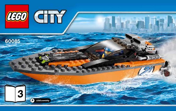 Istruzioni per la Costruzione - LEGO - City - 60085 - 4x4 trasporta motoscafo: Page 1