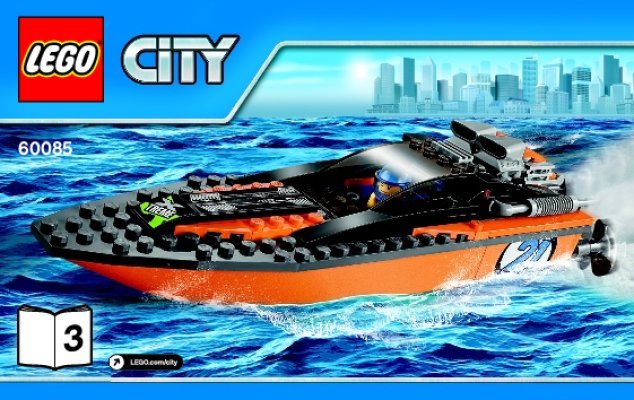 Istruzioni per la Costruzione - LEGO - City - 60085 - 4x4 trasporta motoscafo: Page 1