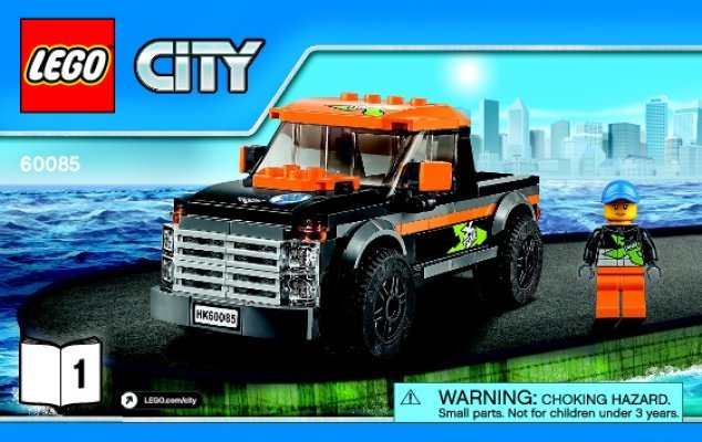 Istruzioni per la Costruzione - LEGO - City - 60085 - 4x4 trasporta motoscafo: Page 1