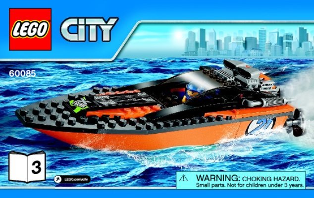 Istruzioni per la Costruzione - LEGO - City - 60085 - 4x4 trasporta motoscafo: Page 1