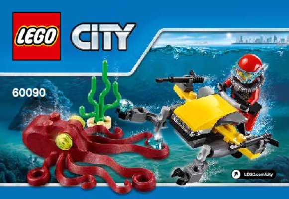 Istruzioni per la Costruzione - LEGO - City - 60090 - Scooter per immersioni subacquee: Page 1